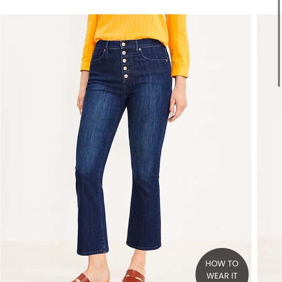 LOFT Jeans Nwt Kick Crop Jeans Petite Curvy Loft Sz 29 Poshmark